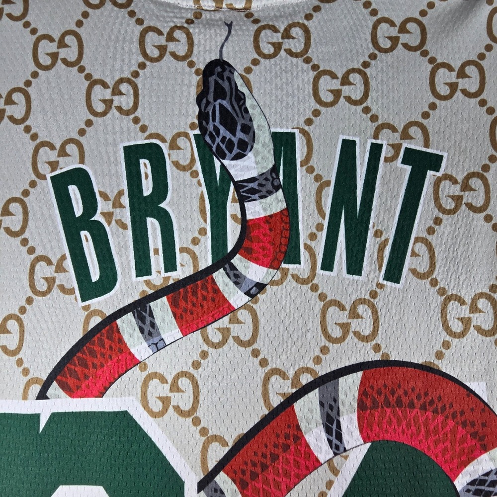 Mitchell & Ness Lakers Kobe Bryant 24 Kingsnake Custom Jersey Tan XL - Picture 11 of 11